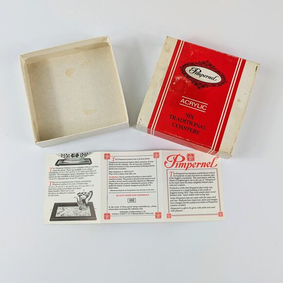 Pimpernel Vintage Drink Coasters Acrylic Classic Cars Made in England Six Cork - Picture 8 of 14